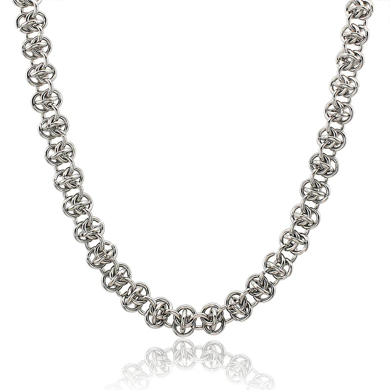 OEM Custom with Laser Long Chain Necklace with Shiny Bracelets for Women Girl Birthday Jewelry Gift