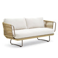 Rattan Woven Nordic Outdoor Sofa Furniture Custom Outdoor Courtyard Garden Balcony Leisure Creative Rattan Sofa