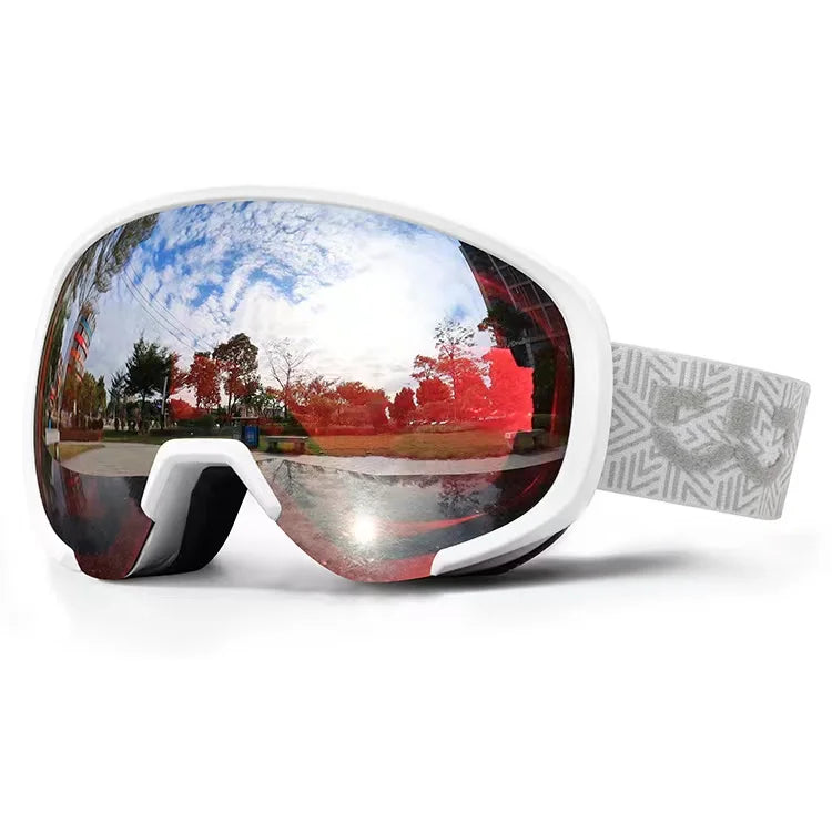 Snow Sports Eyewear Windproof Ski Goggle Polarized Lenses PC Frame Elastic Strap Snowboard Safety Eyewear Skiing Glasses Custom