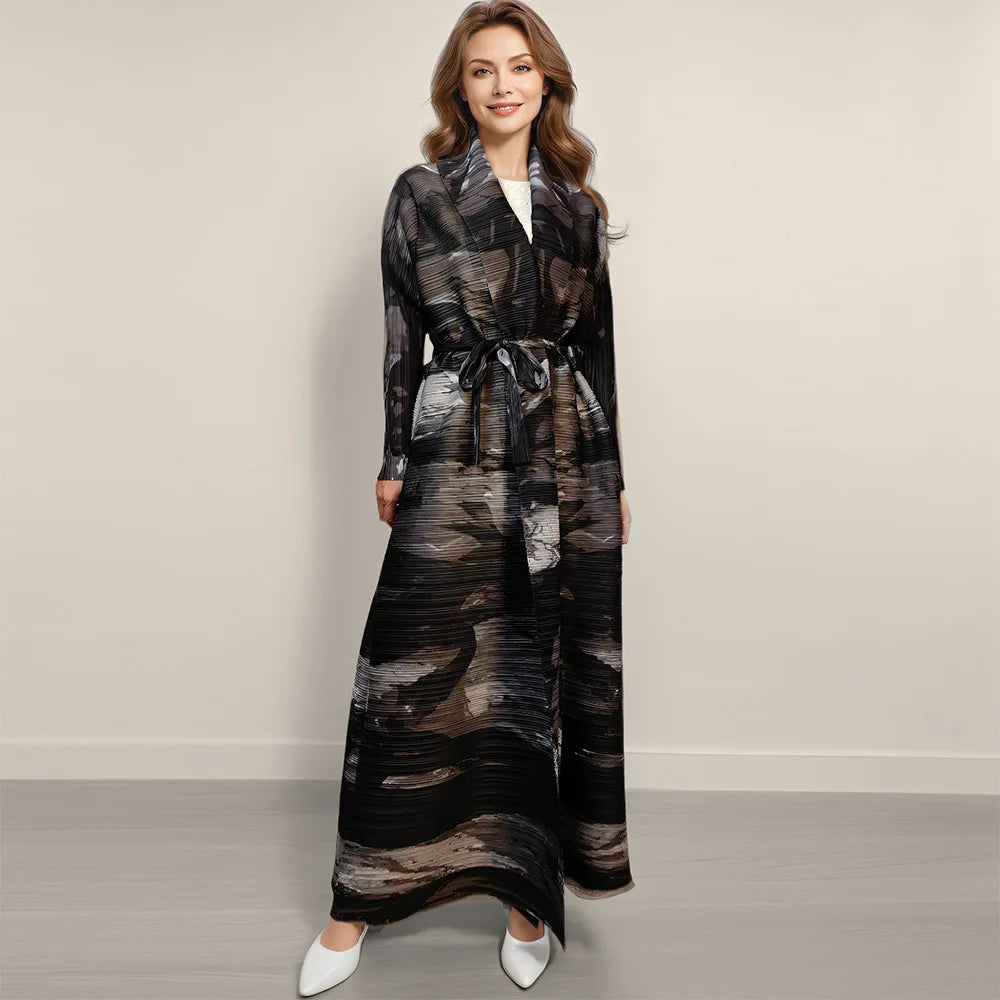 Fashion Middle East Embroidered EID Ab210 Stain Floral Women's Printing Dress