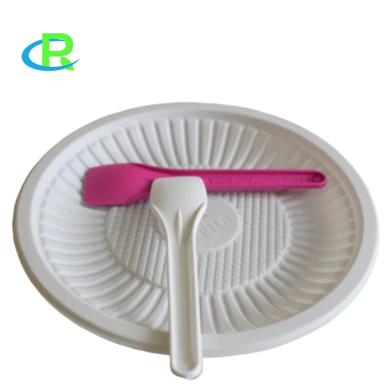 Customize Packaging Compostable Corn Starch 8 Inch Disposable Party Plate Factory Price