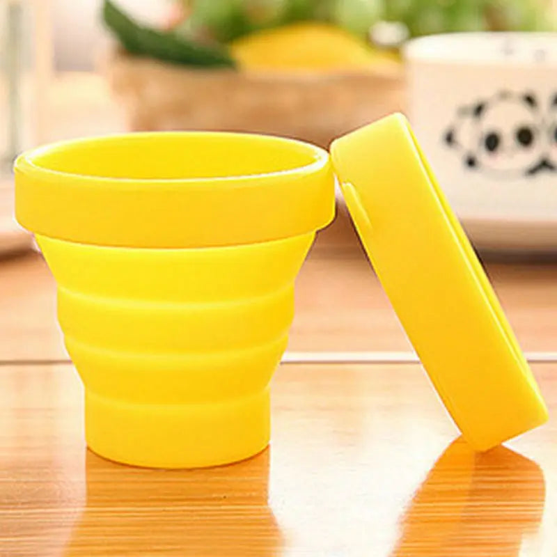 Solid Color Water Folding Gargle Cup for Outdoor Travel Tea Travel Drink Tools Coffee Cup