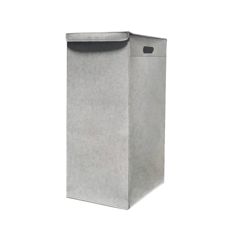 Wholesale Price Sturdy Felt Laundry Baskets Storage Bins Bathroom Organizers and Storage with Lids