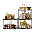 New Era Kitchen Accessories Carbon Steel Corner Storage Holder Shelves Spice Rack Organizer Eco-Friendly Multifunction