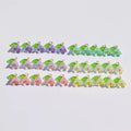 Dainty 11*14mm Pearl Bell Orchid Pendant Cute Colorful 3D Leaf Flower Pendant for Diy Bracelet Earring Jewelry Accessories
