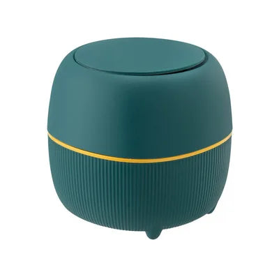 Desk Garbage Bin Office Home Table Desktop Car Small Waste Trash Can Luxury Paper Bucket Storage Bucket All-season Mini Plastic