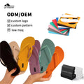 Wholesale  Custom Beach Anti-slip Slippers Personalized Logo PVC Flip Flops Men's Flip-Flops  Women  Breathable Summer Shoes
