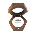 Wood Large Hexagonal Double Ring Earring Box Wood Handmade Gift Box for Women