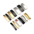 Black Gold Silver Curved Tube Beads Smooth Noodle Metal Spacers for DIY Jewelry Making