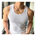 Ribbing Thread Slim Stretch Men's Sports Sleeveless T-shirt Fitness Vest Quick Drying Muscle Train Clothes Summer Men tank Top