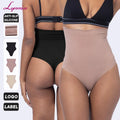 Wholesale Women's High Waist Firm Control Thong Shapewear Panties Seamless Bodysuit with Nylon Spandex Fabric