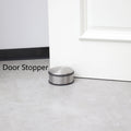 Stainless Steel Door Stop Heavy Duty Metal Floor Door Stopper Bumper with Rubber Buffer Ring 1.2kg