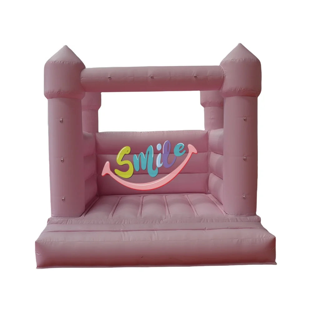 Hot Sale 13*13ft Pink PVC Inflatable Castle Bouncy for 2 Kids with Blower & Repair Kits Included EN14960 Certified