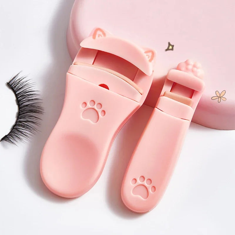 Professional Long-Lasting Cat Claw Eyelash Curler Cute Designs to Fit All Shapes for Women's Makeup