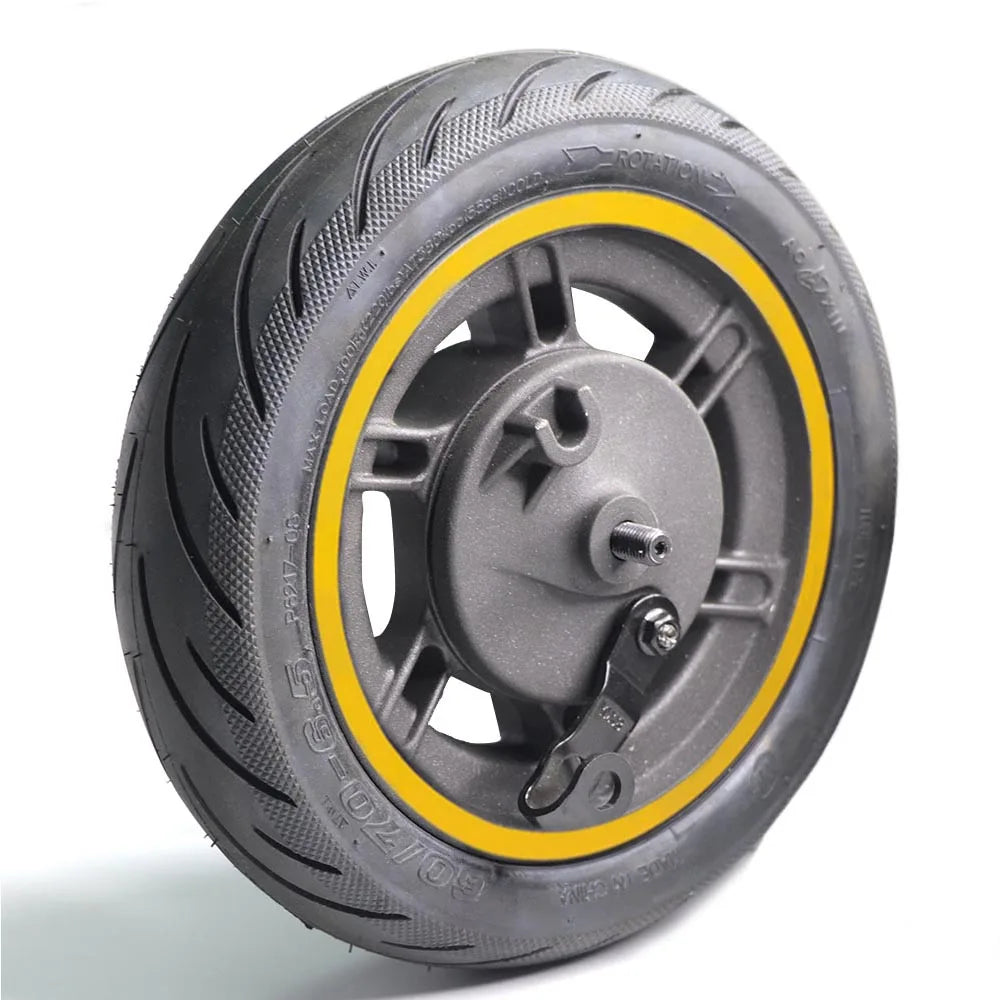 Superbsail Original Front Wheel for Ninebo Max G30 G30D Kickscooter 10inch Front Wheel Hub with Vacuum Tire Assembly Spare Parts