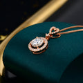 H&F Original 0.38ct Natural Diamond Pendant Necklace Luxury 18k Pure Gold Heart Design 14k 9k Gold Customizable Jewelry Making