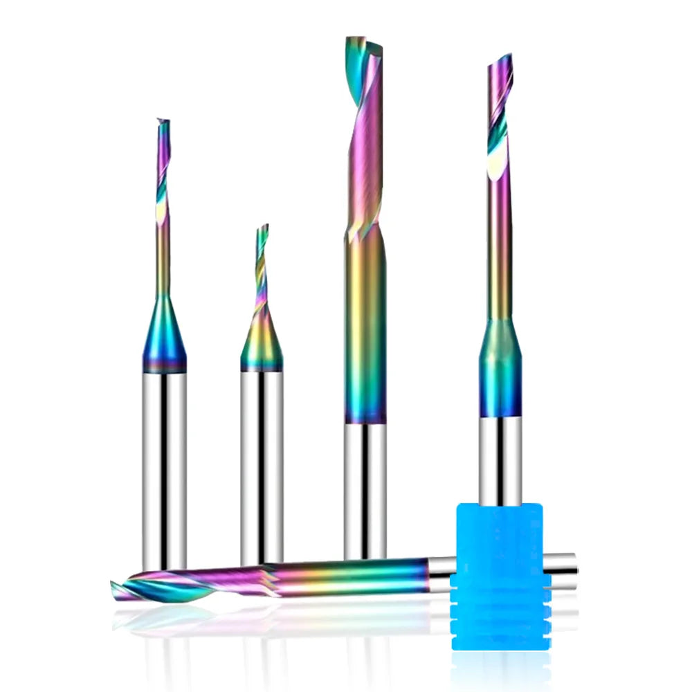 Lanke Wholesale Price OEM Single Flute Solid Carbide Drill Bit End Mill for Aluminium Profile with 8mm Shank CNC Router Bits