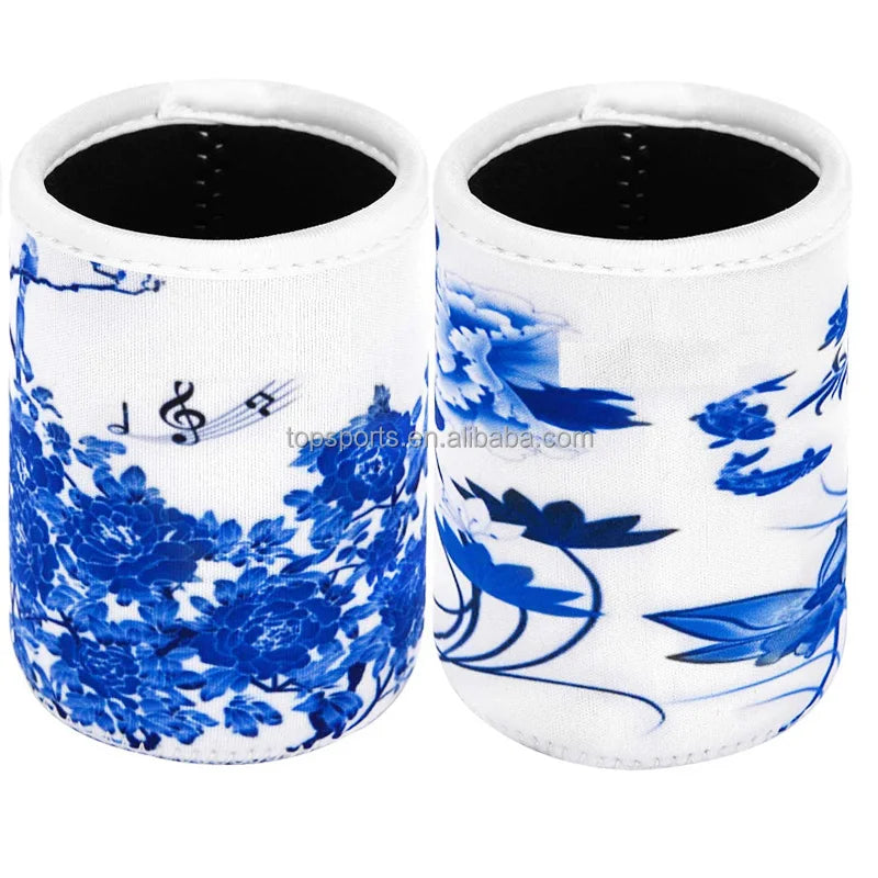Standard Size 5mm Neoprene Can Cooler Stitched Bottom Stubby Holder for 12oz Energy Drink & Beer Cans