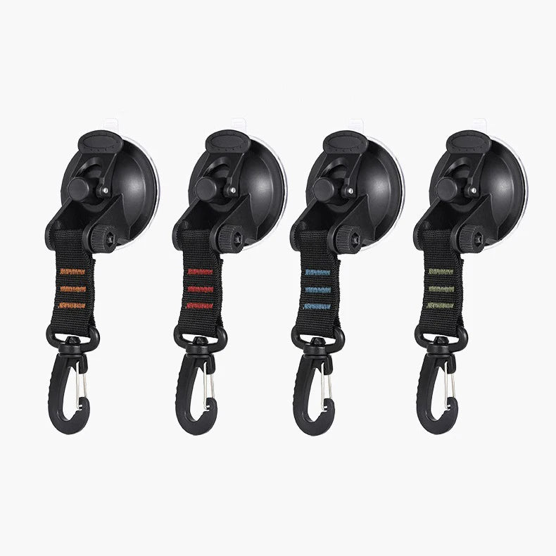 4pcs Suction Cup Hooks Securing Hook Tarp with Securing Hook Tents Camping Tarp