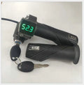 Twist Throttle With Voltage Indicator Display 12-99v&lock/key for Electric Bike Scooter MTB Tricycle ATV Accelerator Handlebar