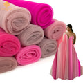 Wholesale 100% NYLON Illusion Tulle Fabric pink Color Mesh Net for Tutu Dress Children's Skirt