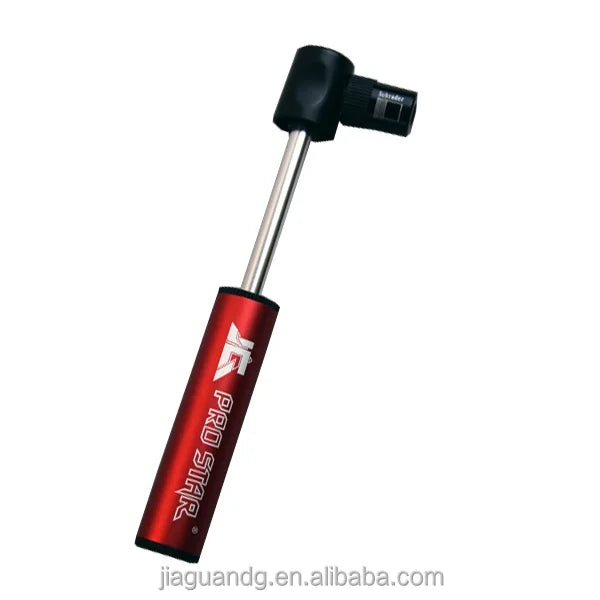PRO STAR Mini Aluminum 100PSI Portable Bicycle Pump with Schrader/Presta Valve for French American Tires