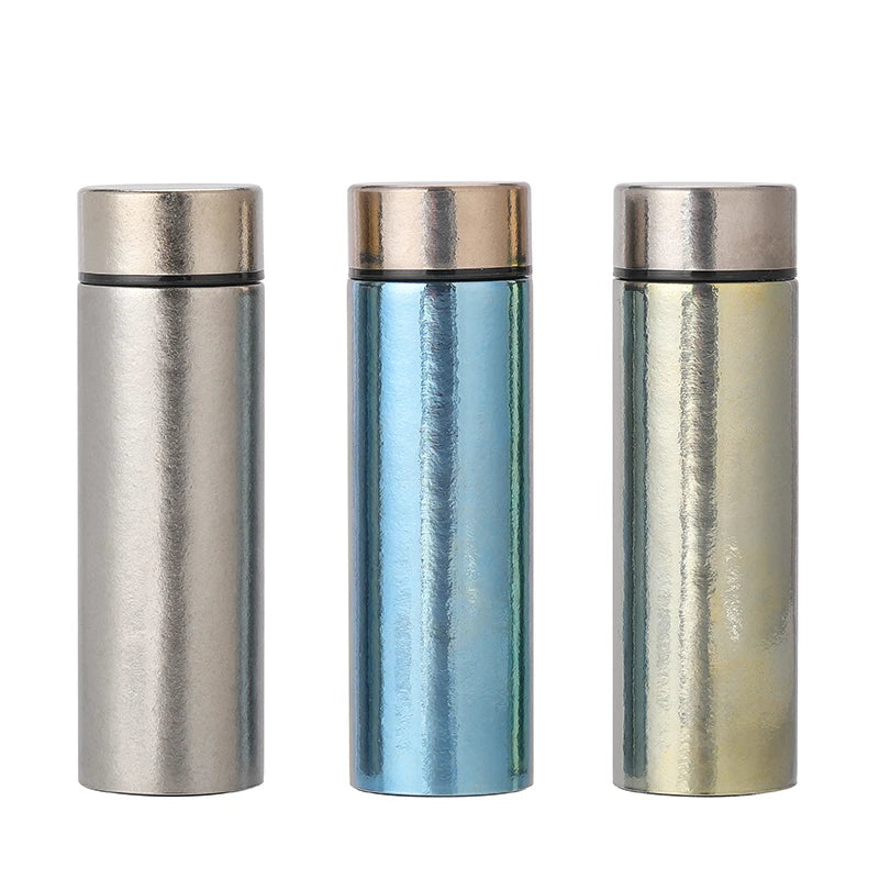 Titanium Thermos Bottle Vacuum Flask 150ML /5.07oz Business Insulation Tea Cups with Filter Vacuum Flask Water Bottle
