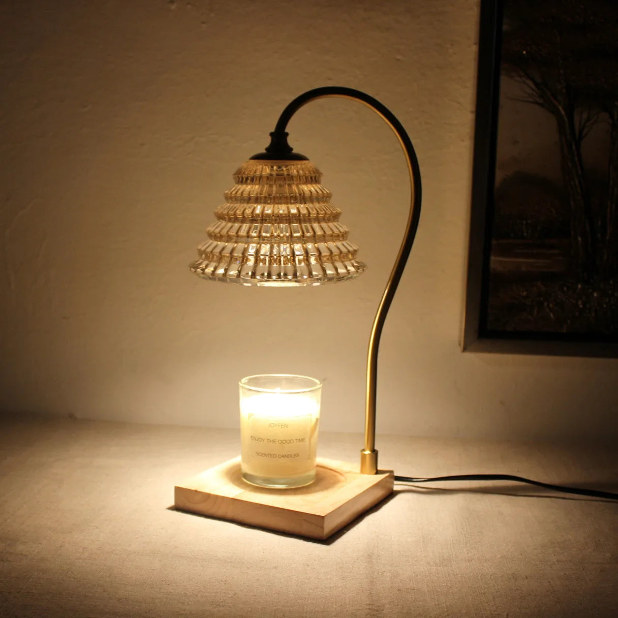 Aromatherapy Timing Adjustable Melting Wax Lamp Home Bedroom Night Lamp Melting Candle Lamp