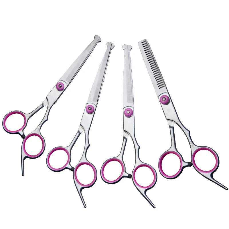 High Quality Stainless Steel Durable and sharp Pet Hair Haircut Fish Beak Pet Scissors for Dogs