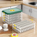 Kitchen Square Transparent PET Dumpling Storage Box with Freshness Preservation and Multifunction Design for Frozen Food