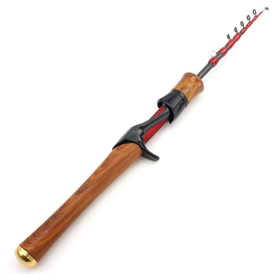 Carbon 1.68m 1.85m Lightweight Soft Telescopic Casting Pole Fly Fishing Rod
