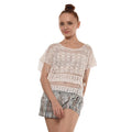 Women's Casual Fashion Cotton Crochet Blouse with Sexy Transparent White Tassel Plus Size Beach Summer Dress Solid Pattern
