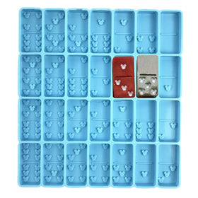 C-0077 DIY handmade Mickey silicone weed leaf domino mold