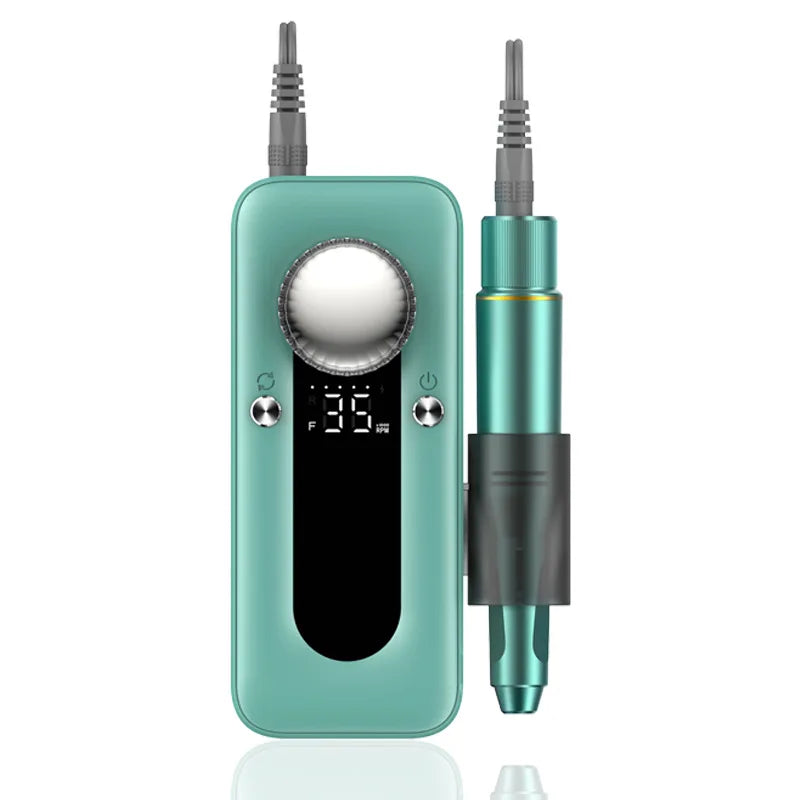 Professional Electric Nail Drill Machine Portable Rechargeable 35000RPM Nail Drill for Acrylic Gel Nails