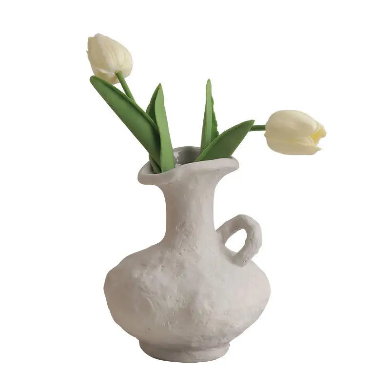 Nordic Decor Home Burn Art Ceramic Vase China Vegetable Floral Vase for Garden Application