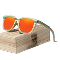For Unisex Handmade Natural Bamboo Sunglasses Full Rim Wood Frames with Polycarbonate Lenses Polarized UV400 G5931