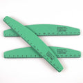 Professional Manicure Green Sandpaper Nail File Washable 120/180 Grit Half Moon Nail File