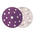 6Inch 150MM 15 Holes Purple Sanding Disc Ceramic Aluminum Oxide Sandpaper Hook and Loop Abrasive Paper for Polishing Wood Metal
