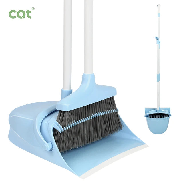 Direct Deal for Home Cleaning Dustpan and Brush Set with Long-Handle Aluminum Broomstick PP Head