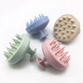 Private Logo Biodegradable Wheat Straw Hair Shampoo Brush Silicone Hair Scalp Massager