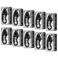 10 PCS Multi-Tool Card 17 In 1 Multifunction Fishing Hook Card for Emergency Survival Hiking Camping Fishing