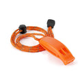 Outdoor Camping Hiking Orange Plastic Whistle Loud Emergency Survival First Aid Travel Companion with Lanyard for Rescue