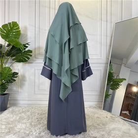 Fashionable 2024 Muslim Women Veils Middle East Turkish Hijab Niqab Islamic Khimar