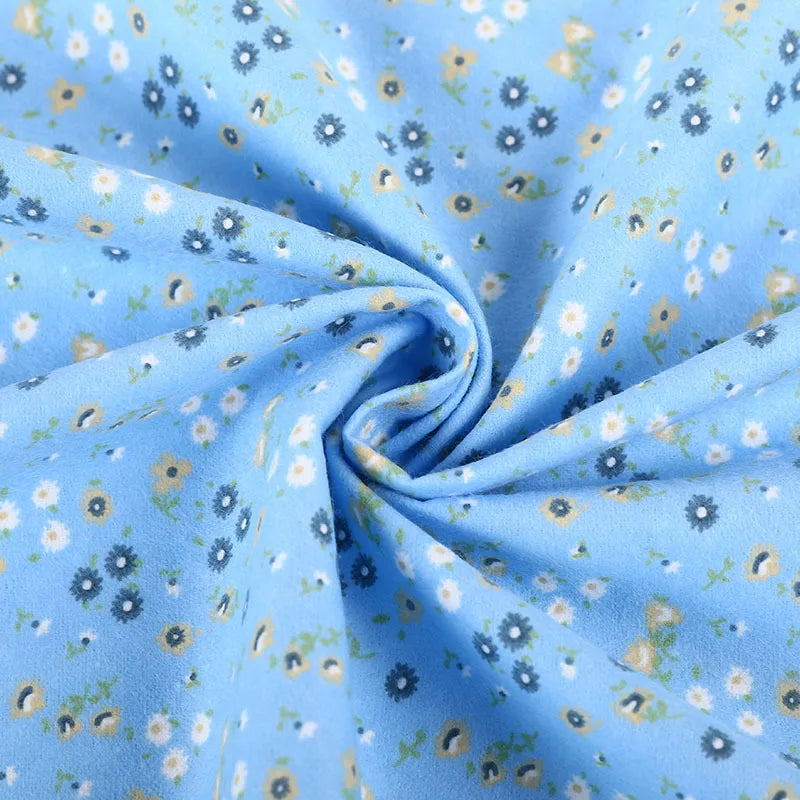 Oeko-Tex Certified 100% Cotton Flannel Fabric Printed Woven 150GSM Lightweight High Grade Breathable Quick-Dry Plain Boys Girls