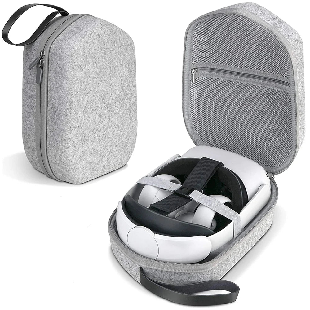 EVA Hard Carrying Case Compatible with Oculus Quest 2 Basic/Elite Version VR Gaming Headset and Touch Controllers Accessories
