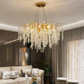 Langju Contemporary Aluminum E14 Chandelier Lighting for Hotel Lobby Wedding Decor Dining Room Large Villa Duplex