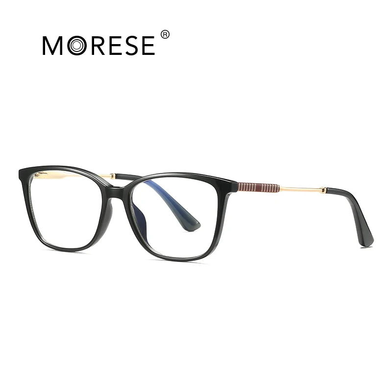 Model 2057 Stock Animal Print Full Rim Rectangle Blue Light Blocking Glasses Eyeglasses Frames for Adults Daily Wear