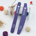 Oslong Custom Shape and Logo Nail File 180 Grits Ceramic Alumina Purple Nail Files