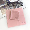 Rose Gold Foil Printing Custom Logo Microfiber Cleaning Cloth Sunglasses Microfiber Clean Optic Len Cloth