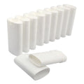Mini 15ml White Black PP Plastic Twist Empty Container for Skin Care 0.3oz Oval Lip Balm Tube Lipstick Crayon Chapstick Lotion